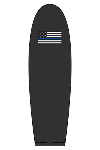 Hogs Only Boat logo X Police flag Sweatshirt
