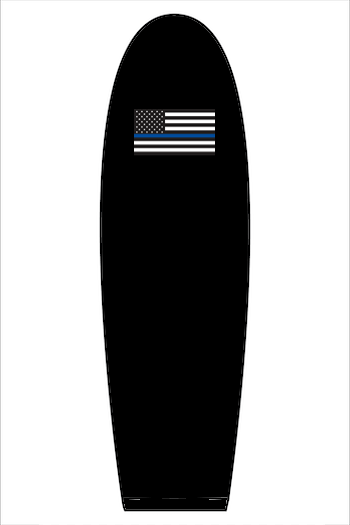 Hogs Only Boat logo X Police flag Sweatshirt