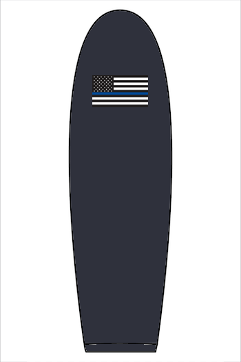 Hogs Only Boat logo X Police flag Sweatshirt