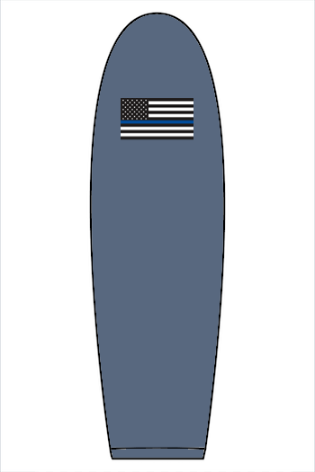 Hogs Only Boat logo X Police flag Sweatshirt