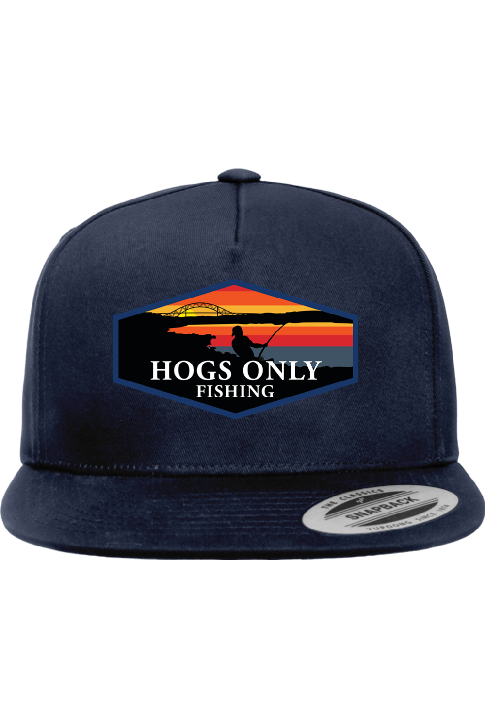 Hogs Only Flat Brim hat