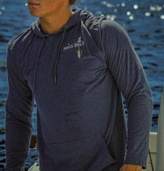 Hogs Only Lightweight Embroidery Hoodie
