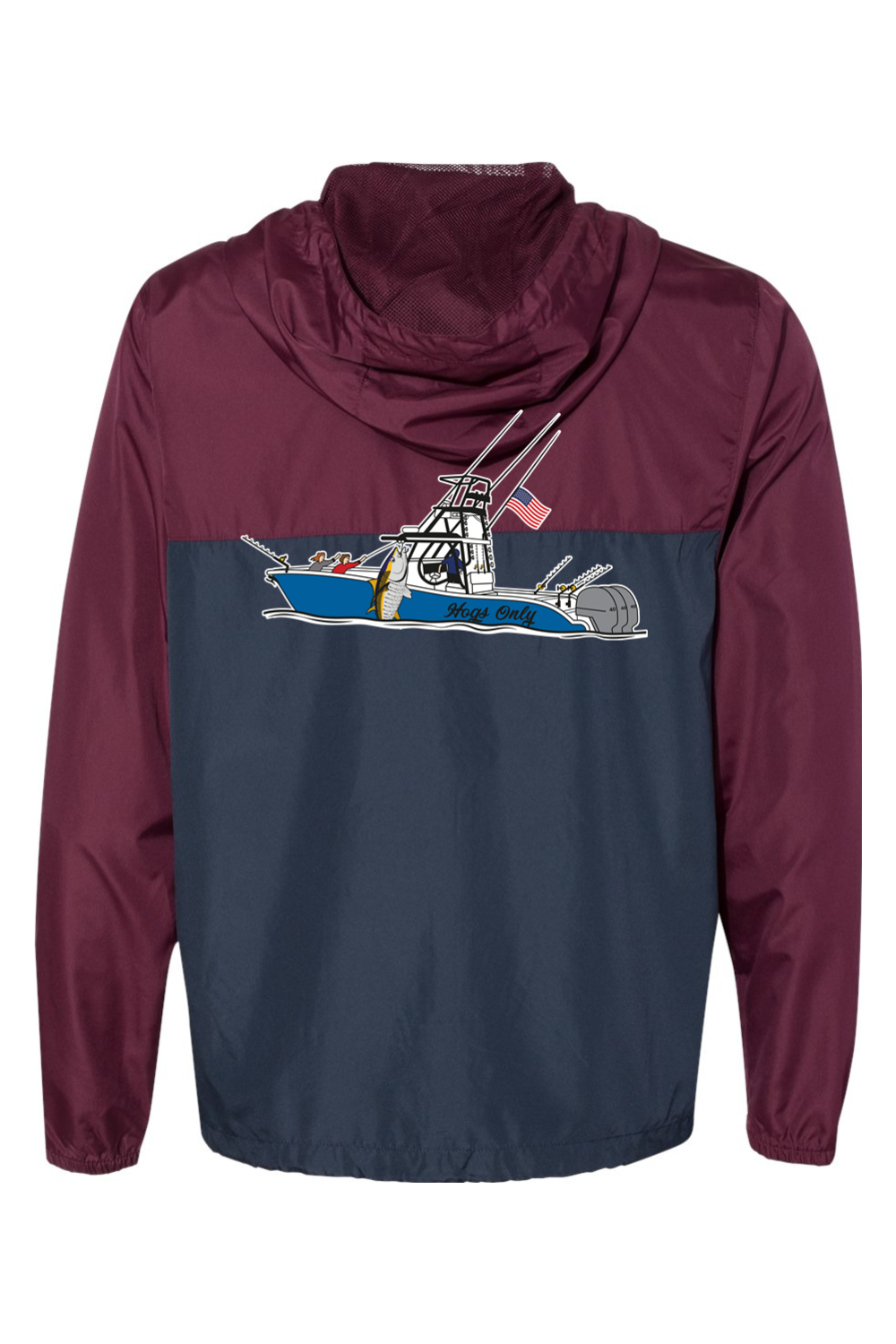 Hogs Only Boat Lightweight Windbreaker