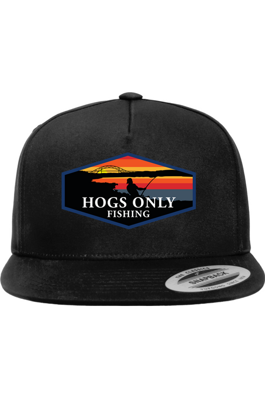 Hogs Only Flat Brim Hat