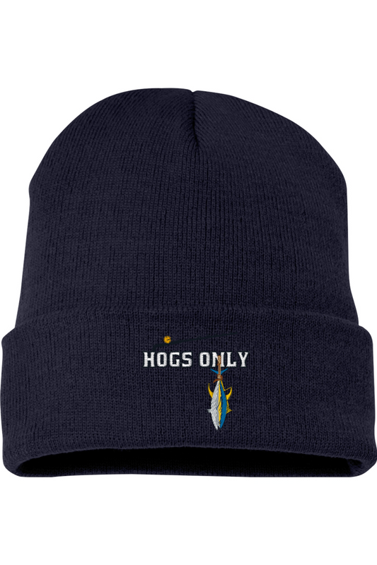 Hogs Only Embroidery Beanie