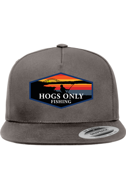 Hogs Only Flat Brim hat
