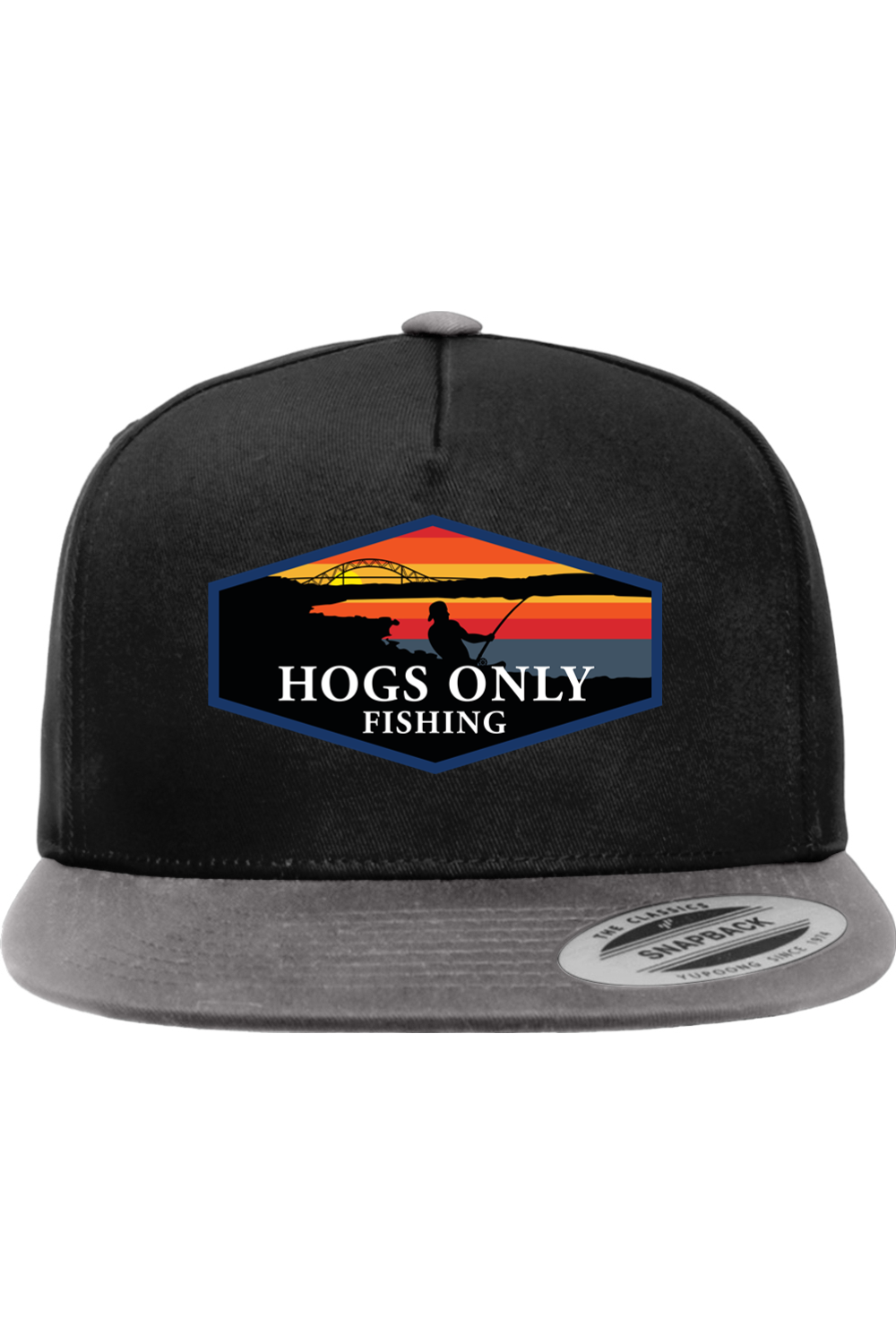 Hogs Only Flat Brim Hat